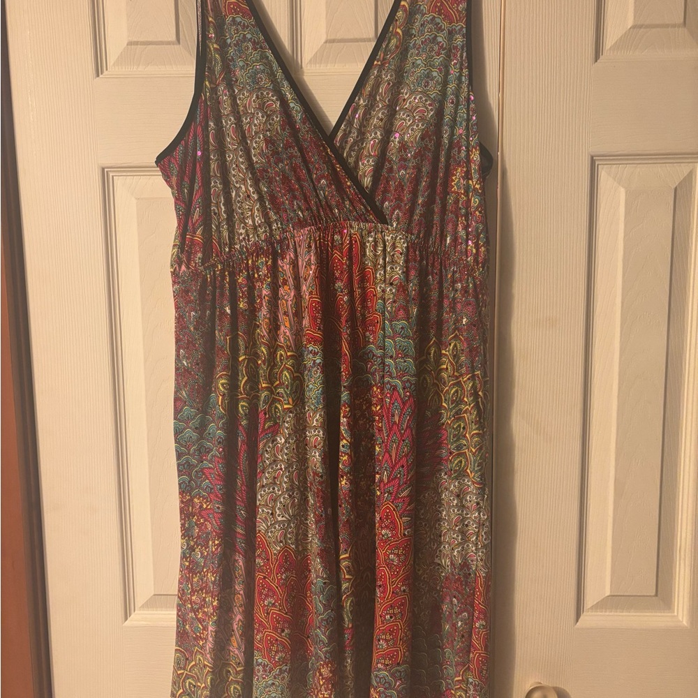 Vibrant Multicolor Maxi Dress